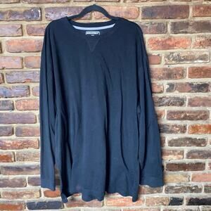 Architect Black Heavyweight Long Sleeve Crew Neck T-Shirt Men's Size 5X